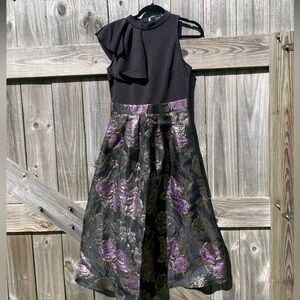 Black, Purple, and Gold cocktail dress SHEIN Sz M